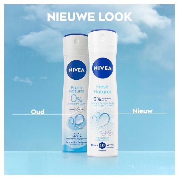 Desodorante Spray NIVEA Fresh Natural 2 x 150ml