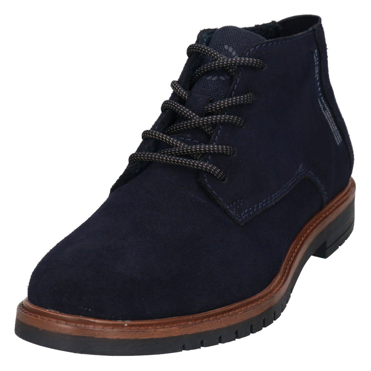 bugatti Schnürstiefelette mit bugatti-Textil-Aufnäher