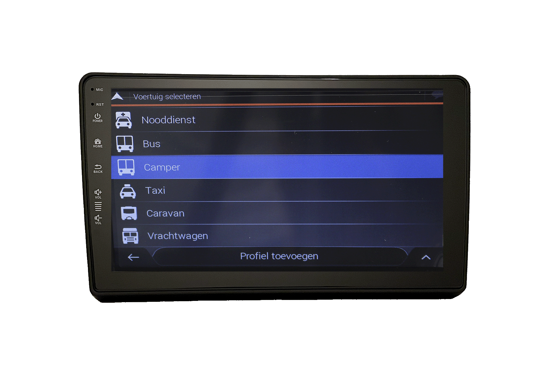 BergGPS FD-9000 - 9-Zoll Fiat Ducato -Wohnmobil-Navigatie