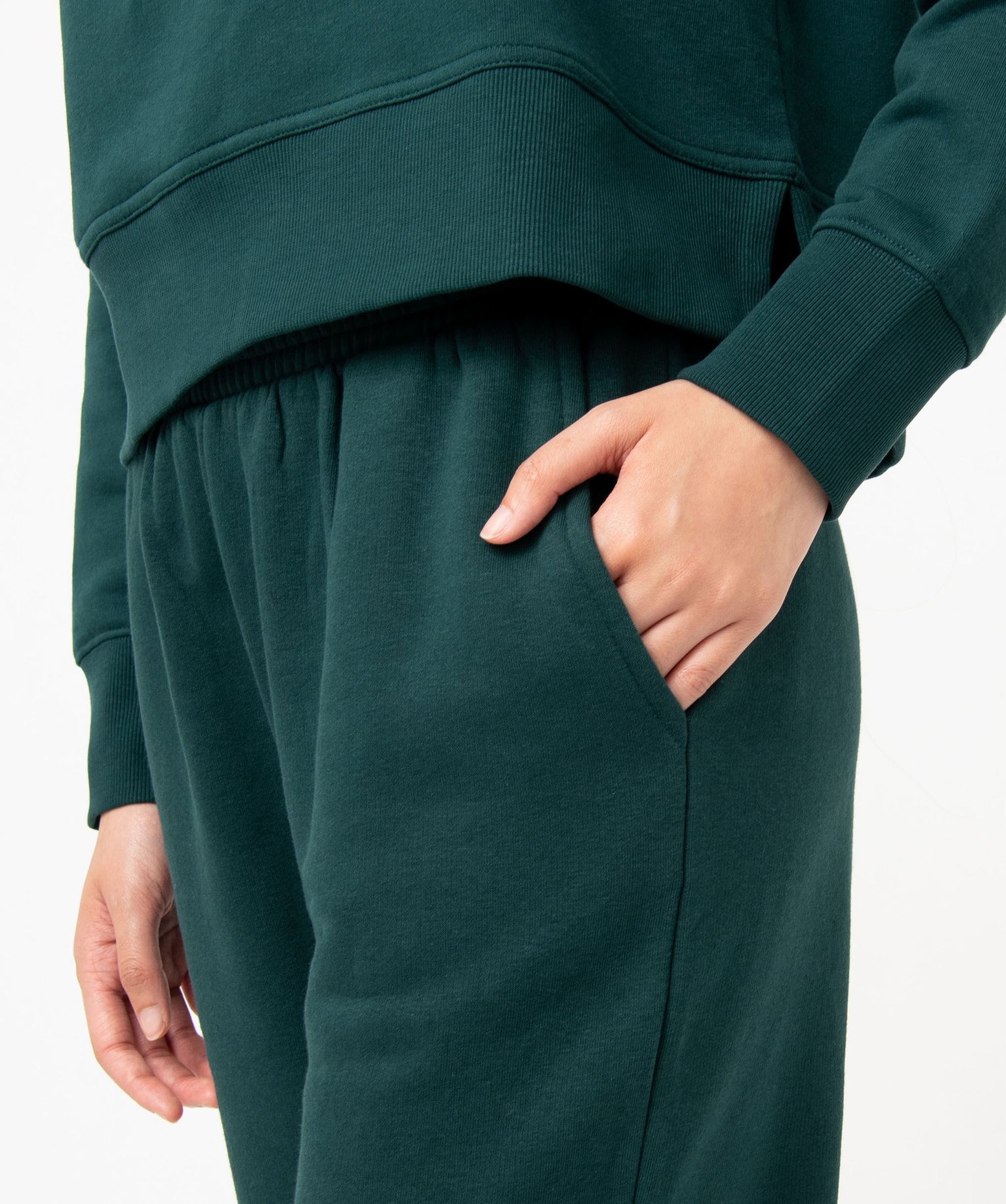 Pantalon de jogging en molleton femme vert | GEMO
