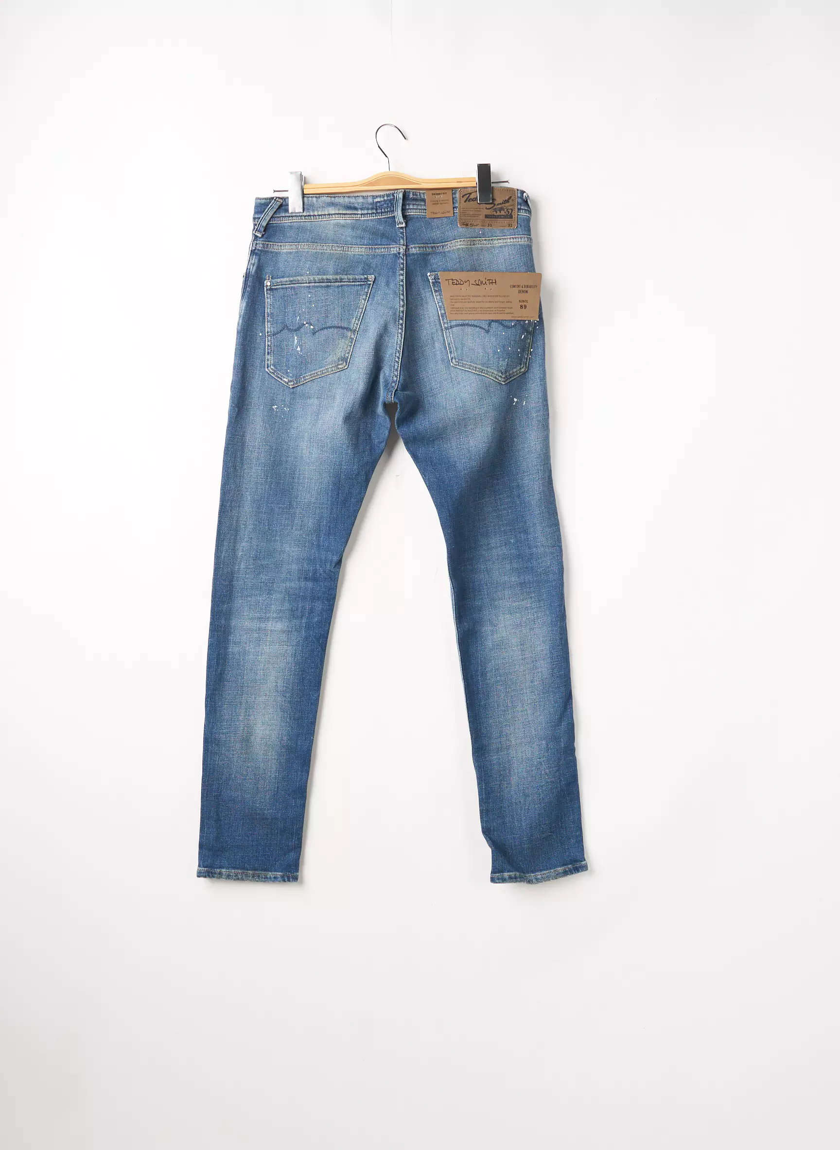Teddy Smith Jeans Skinny Homme couleur bleu
