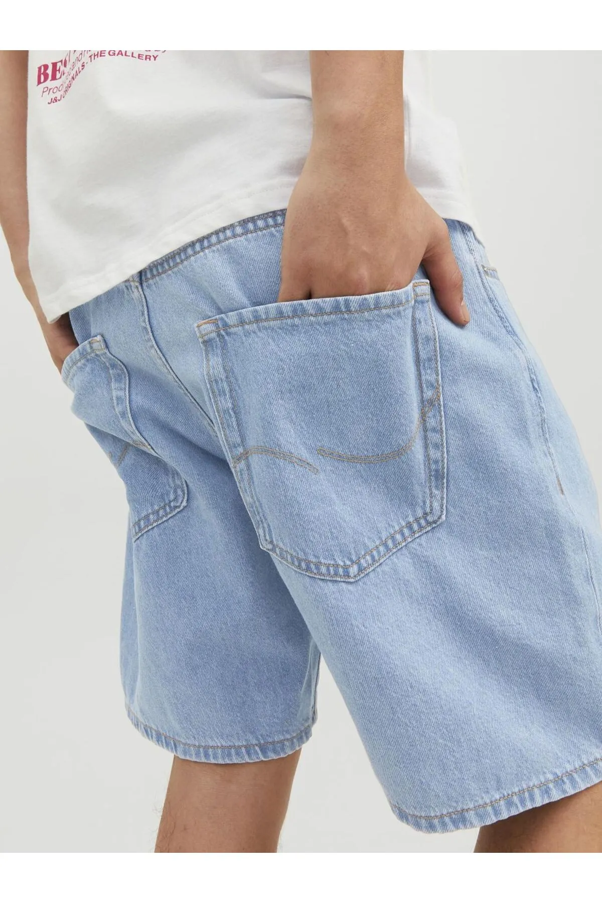 Jack & Jones  Gerade geschnittene Jeans-Shorts für Herren im Relaxed Fit - 12223606