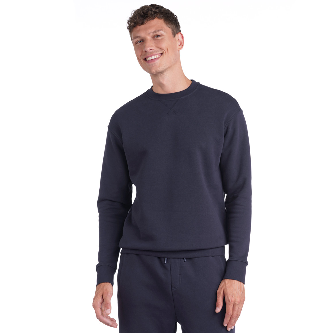 Herren Sweatshirt mit Rundhalsausschnitt