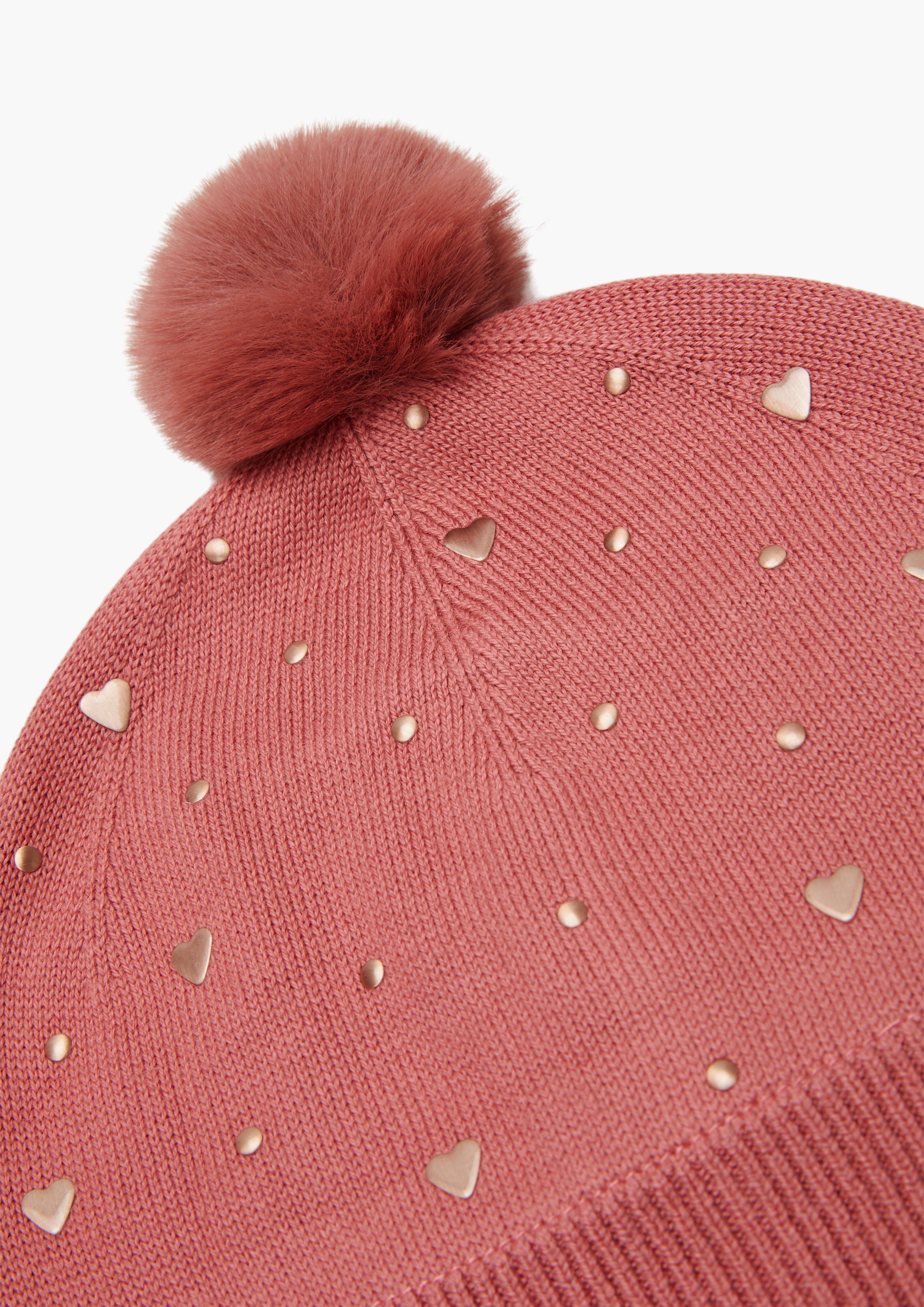 Strickmütze mit Bommel  2117308-3848