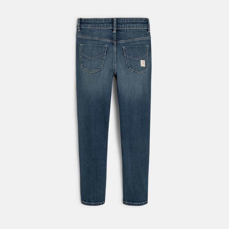 Jean droit fille denim bleu stone Catimini
