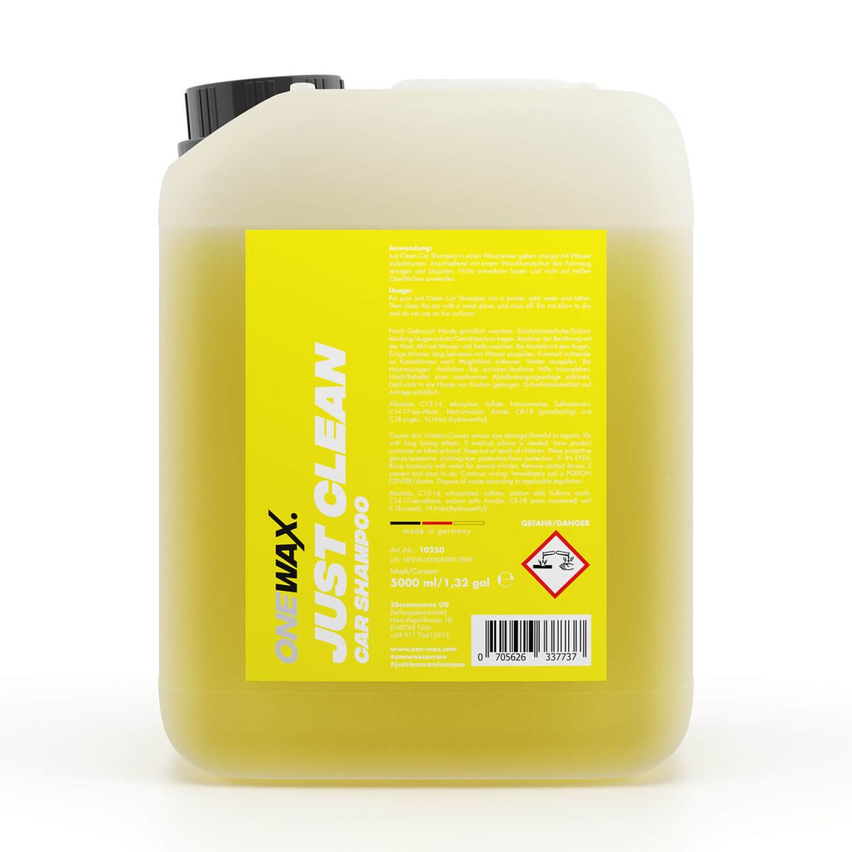 ONEWAX Just Clean Autoshampoo 5L
