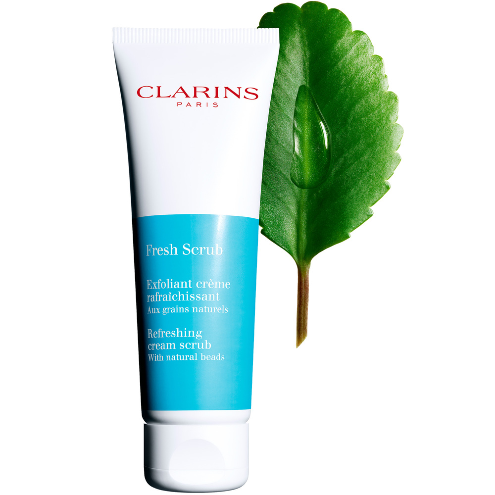 Clarins Fresh Scrub Exfoliant crème rafraîchissant aux grains naturels Exfoliant visage