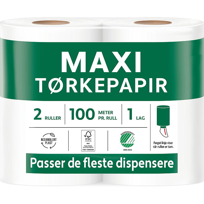 Soft Tørkerull 2-pk, 2x100 m