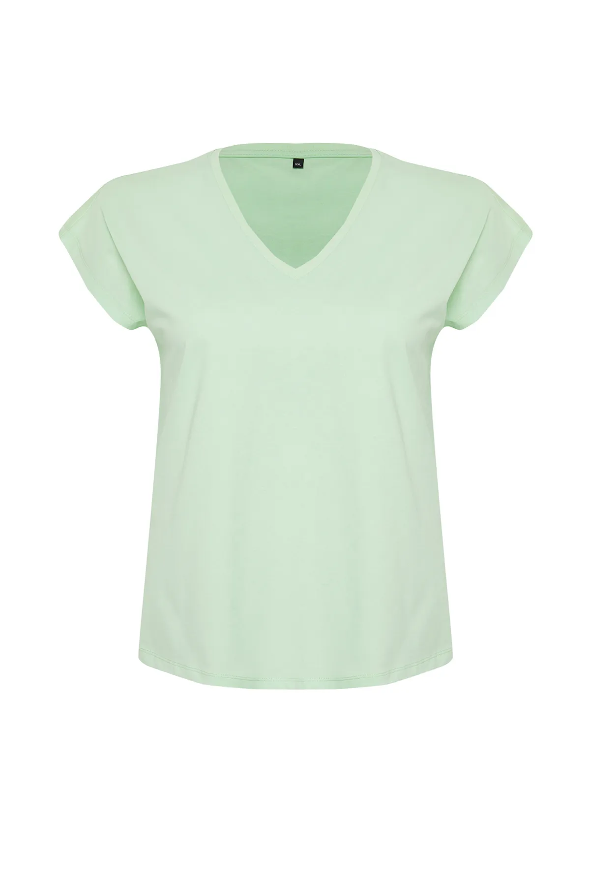 Trendyol Curve  Große Größen in T-Shirt - Grün - Boyfriend