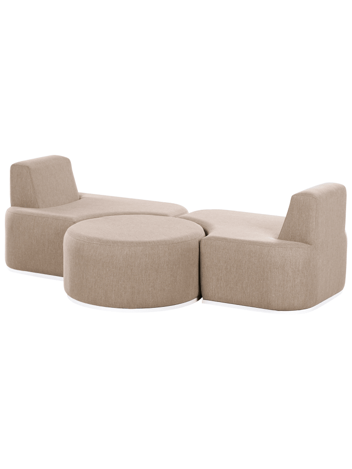 Beliani 3-tlg Lounge Set FABRO in Beige günstig kaufen onesize