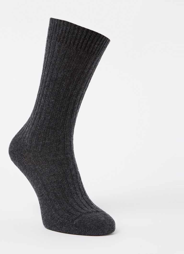 MarcMarcs Socks in cashmere blend with ribbed structure