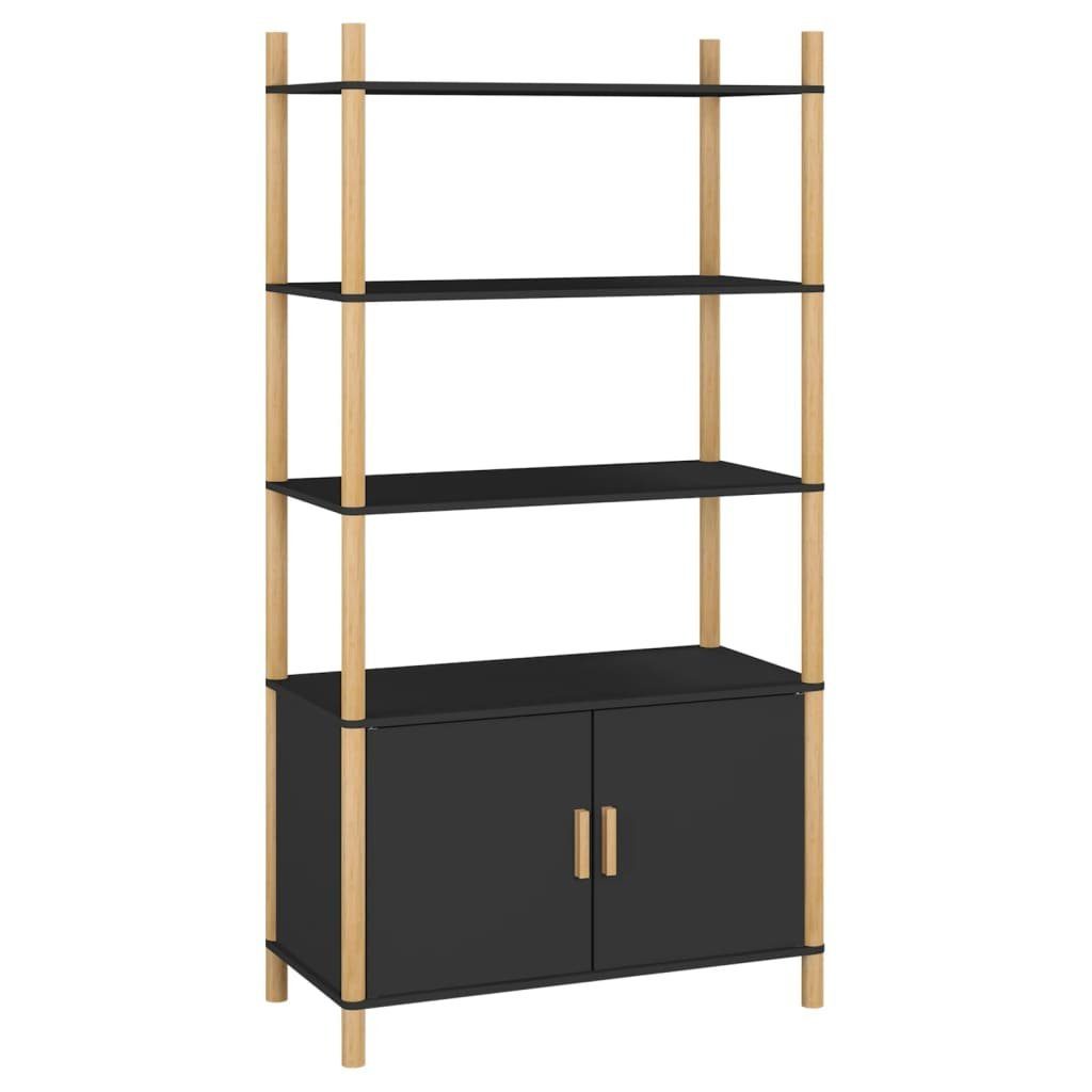 vidaXL Sideboard Highboard Schwarz 80x40x153 cm Holzwerkstoff (1 St)