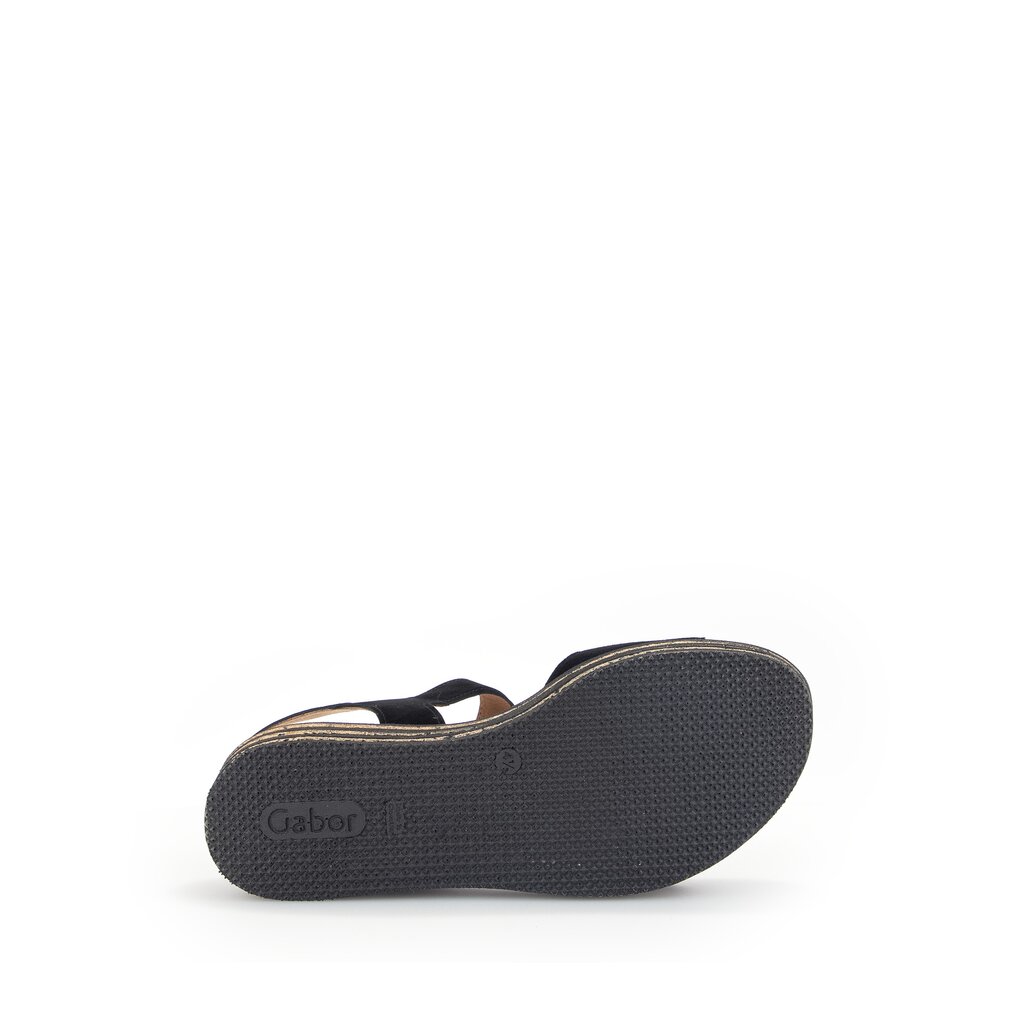 Gabor fashion Plateau Sandale schwarz