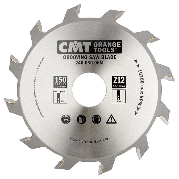CMT 240.020.06M Groove Saw Industrial Line 150 x 30 x 12T Thickness 2 mm