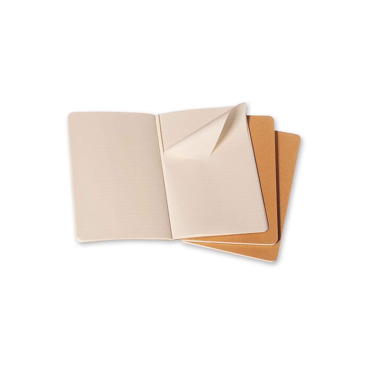 Notizbücher Cahier- L/A5- 3er Set- Liniert Notizbücher