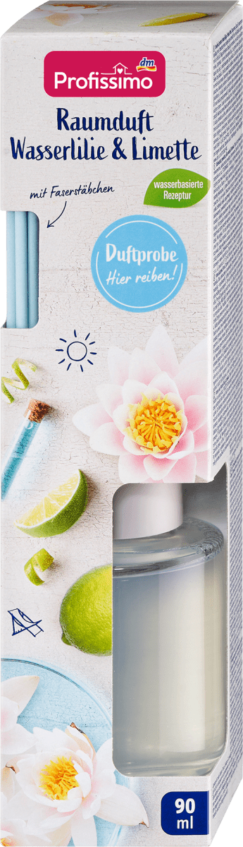 Duftstäbchen Raumduft Wasserlilie & Limette, 90 ml