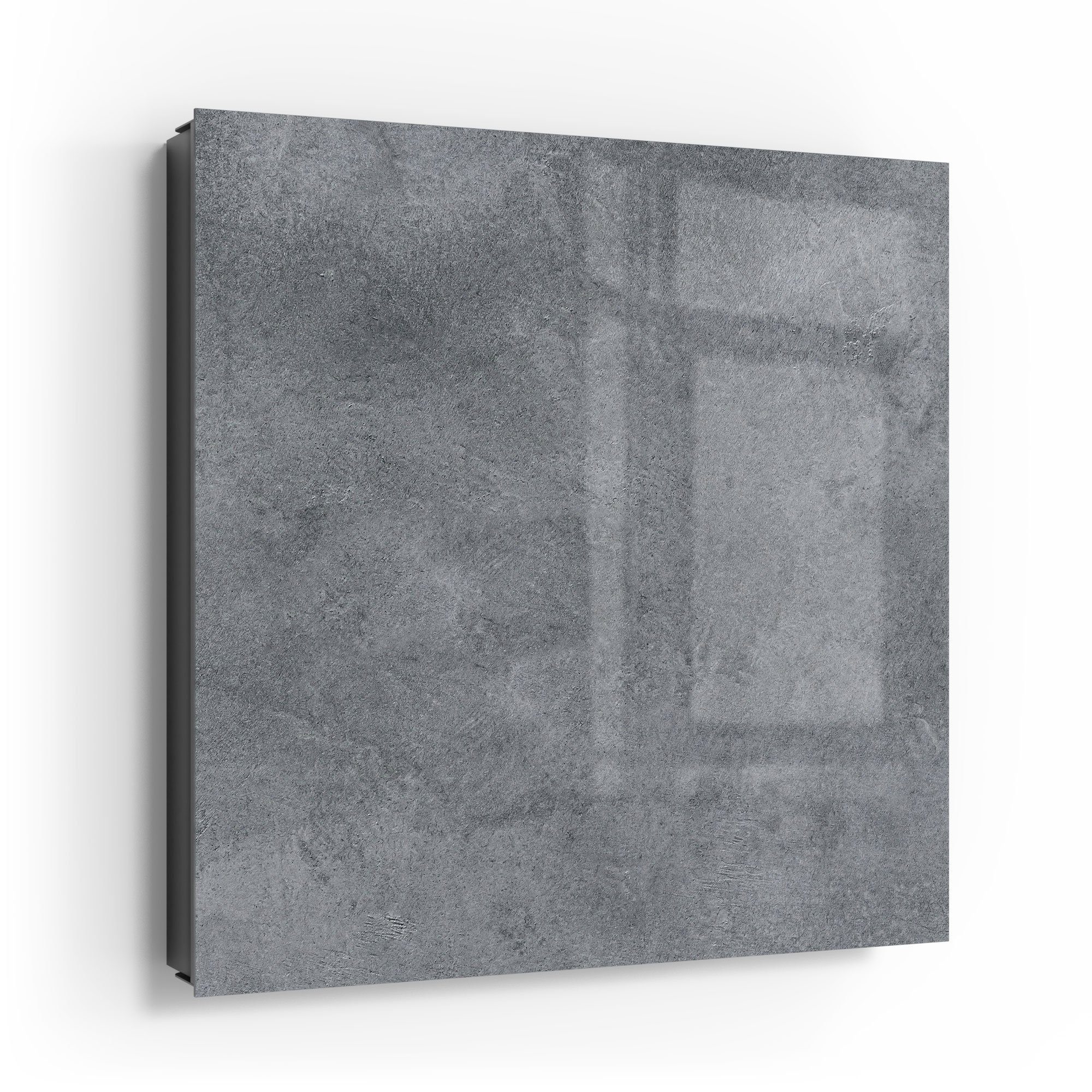 DEQORI Schlüsselkasten 'Betonstruktur im Detail', Glas Schlüsselbox modern magnetisch beschreibbar