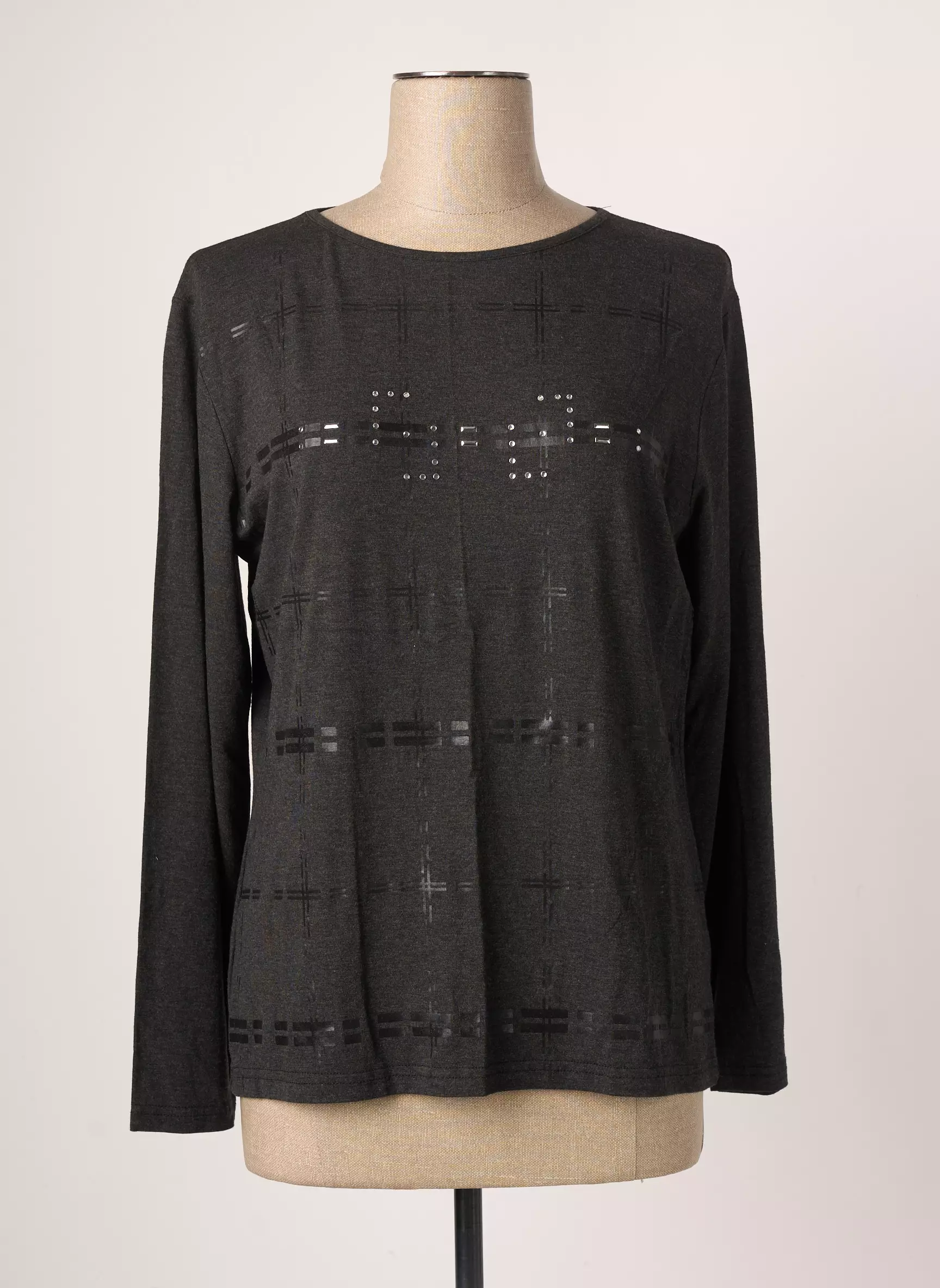 Jean Delfin Tops Femme couleur gris