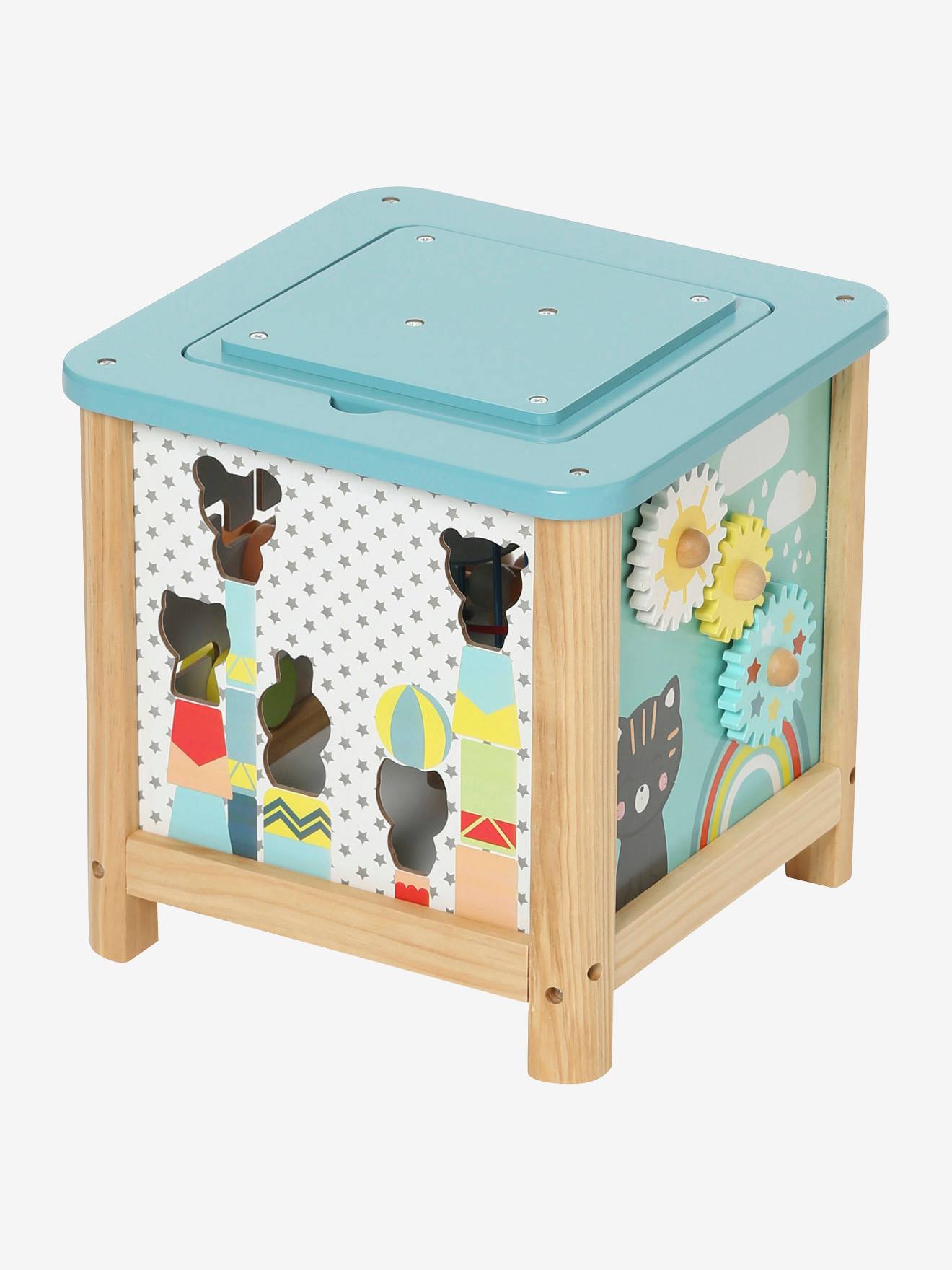 Grand cube d'activités en bois FSC® tanzanie