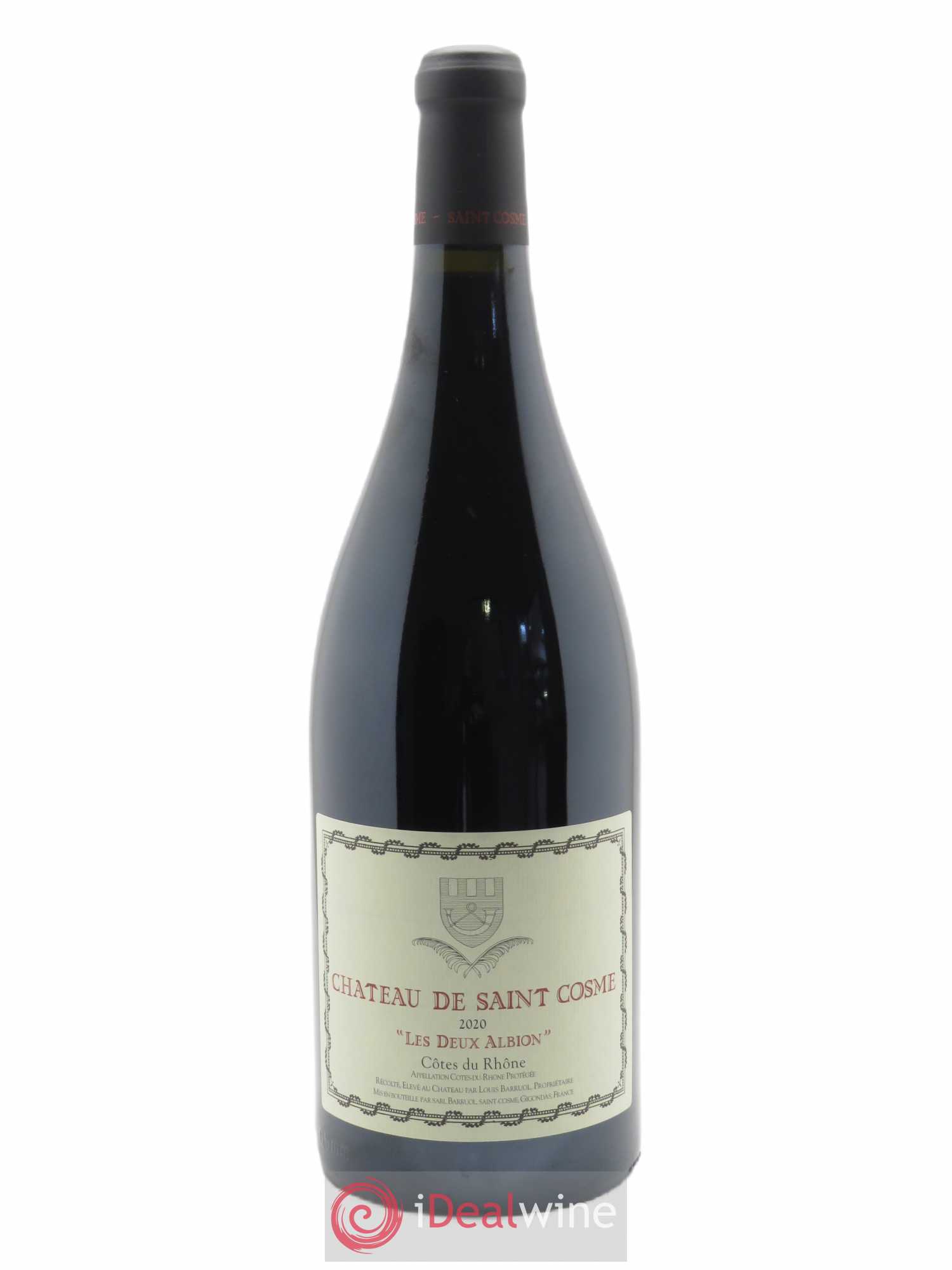 Côtes du Rhône Les Deux Albion Saint Cosme  2020 - Lot de 1 Magnum