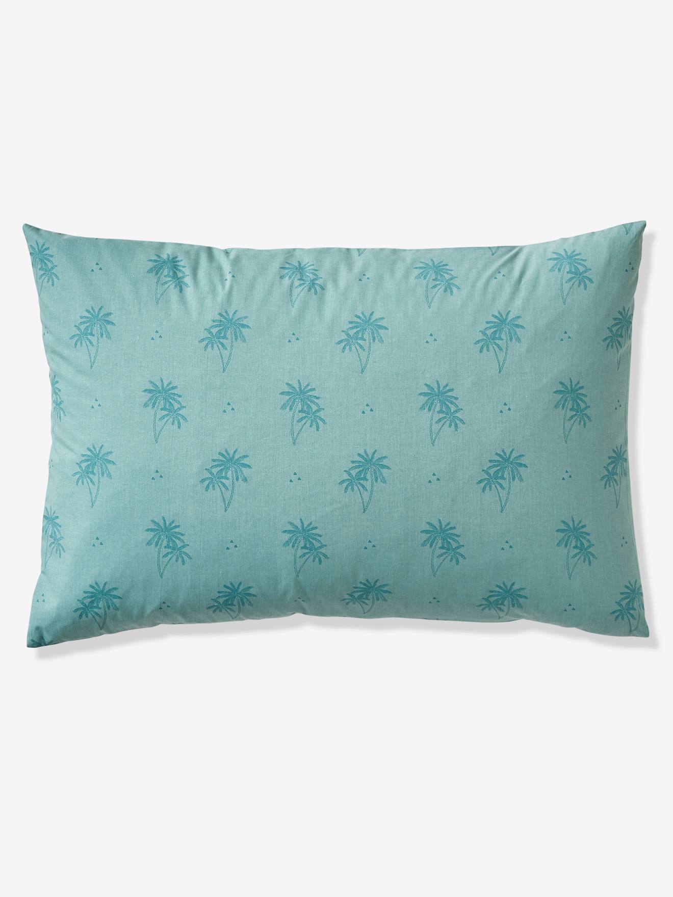 Parure housse de couette + taie d'oreiller enfant PALMIERS terracotta