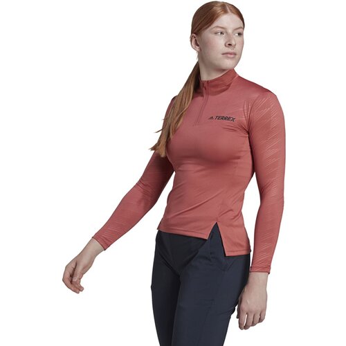 DAMEN SHIRT W MT HALF ZI LS