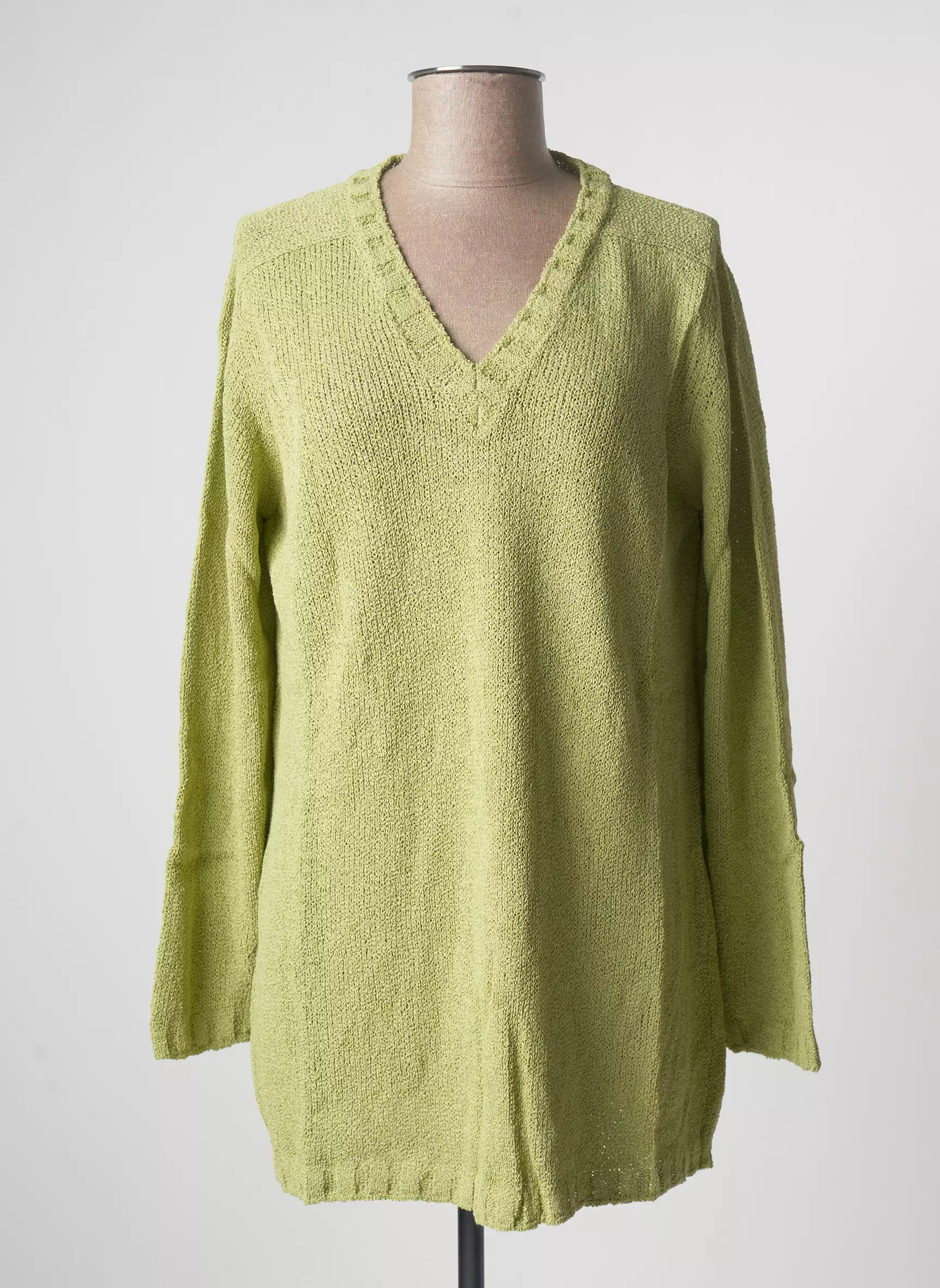 Stefan Green Pull Tuniques Femme couleur vert