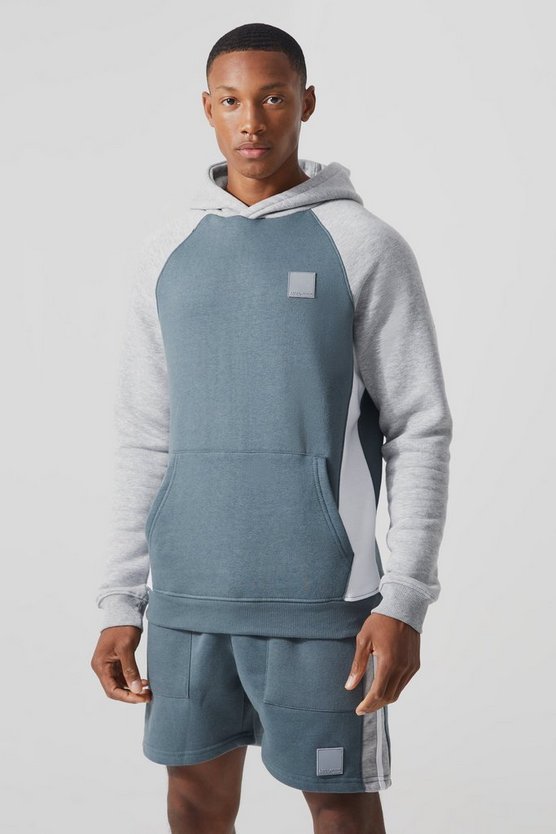 Kurzer Man Active Colorblock Trainingsanzug