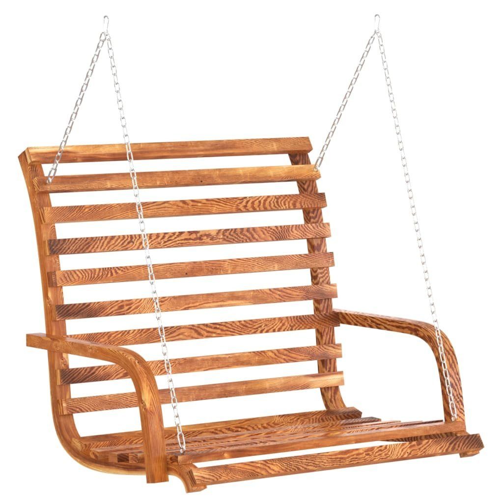 vidaXL Hollywoodschaukel Schaukelbank Bugholz Massiv mit Teak-Finish 126x63x92 cm, 1 tlg.