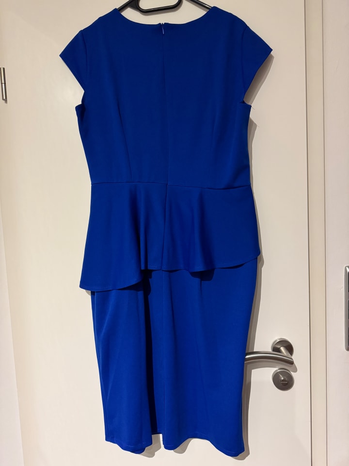 numoco Kleid mit Schößchen in Blau - ungetragen günstig kaufen XL