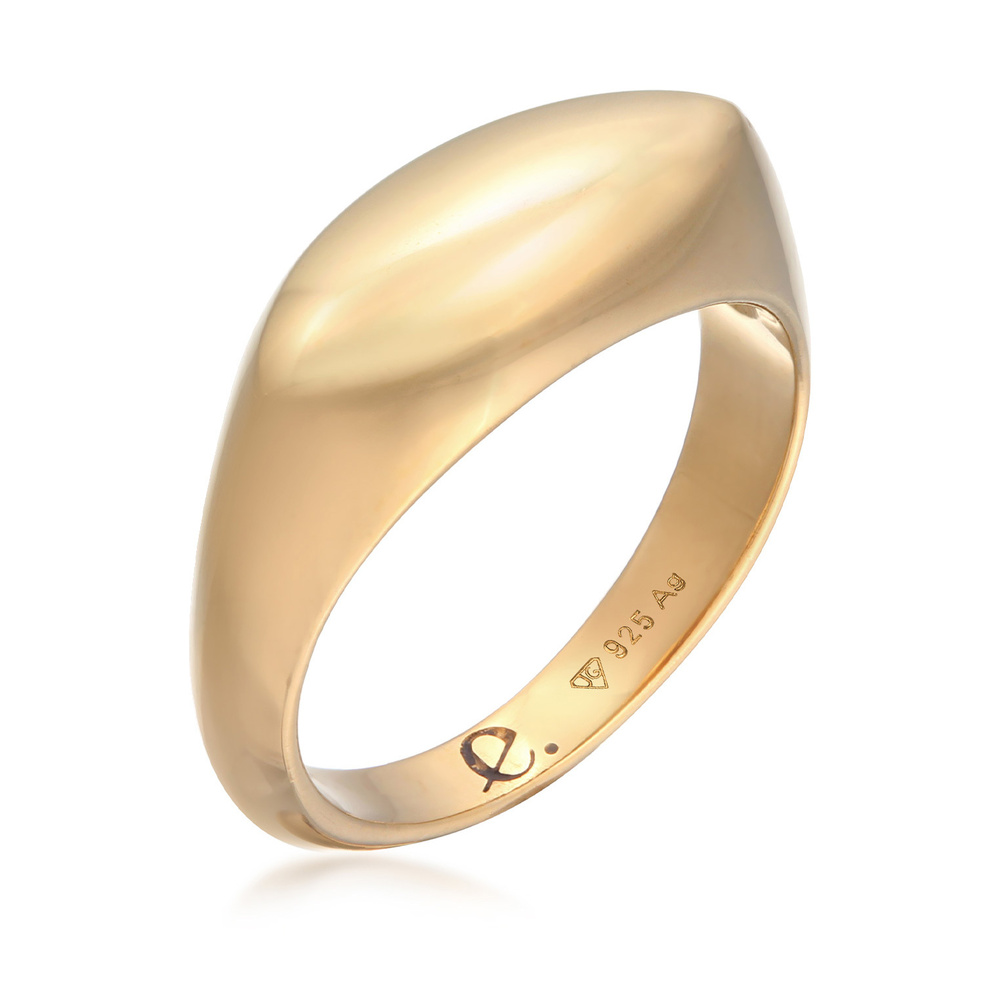 Elli PREMIUM Elli PREMIUM Bague Femmes Sceau Marquise Design Basique en argent sterling 925 rh Bague