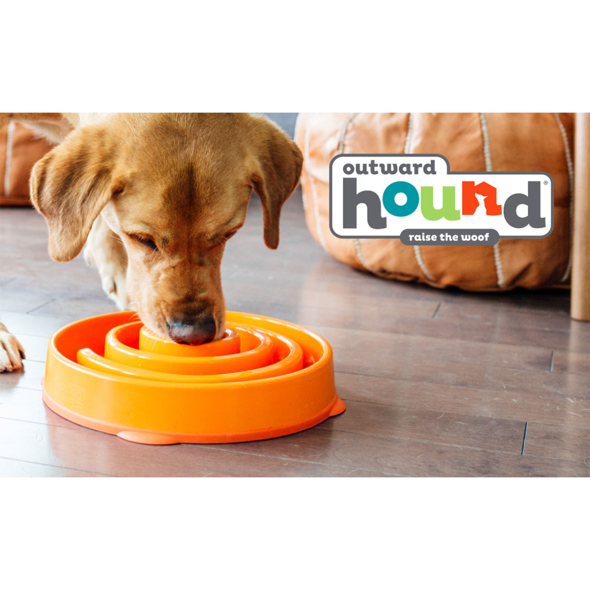 Fun Feeder Slo Bowl Anti Schling Swirl Orange kaufen bei ZooRoyal