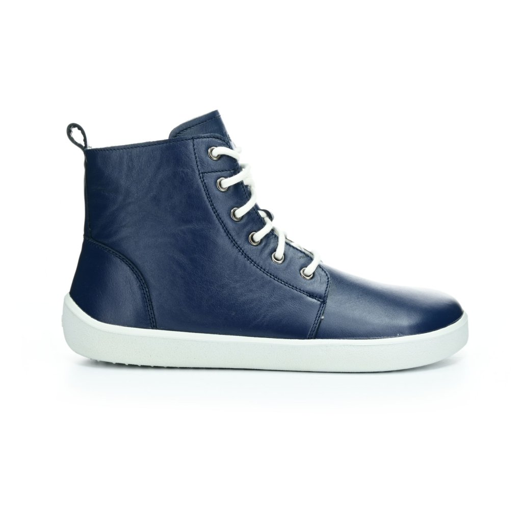 Be Lenka Atlas Navy blaue Winterbarfußschuhe