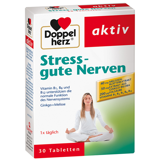 DOPPELHERZ Stress gute Nerven Tabletten  30 St  Tabletten