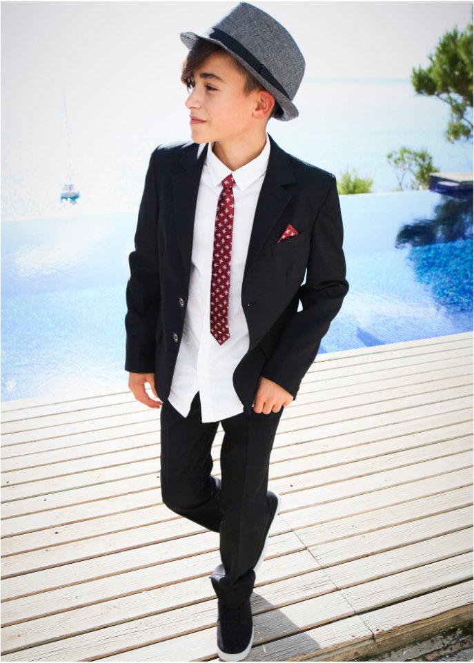 Jungen Anzug + Hemd + Krawatte (4-tlg. Set)