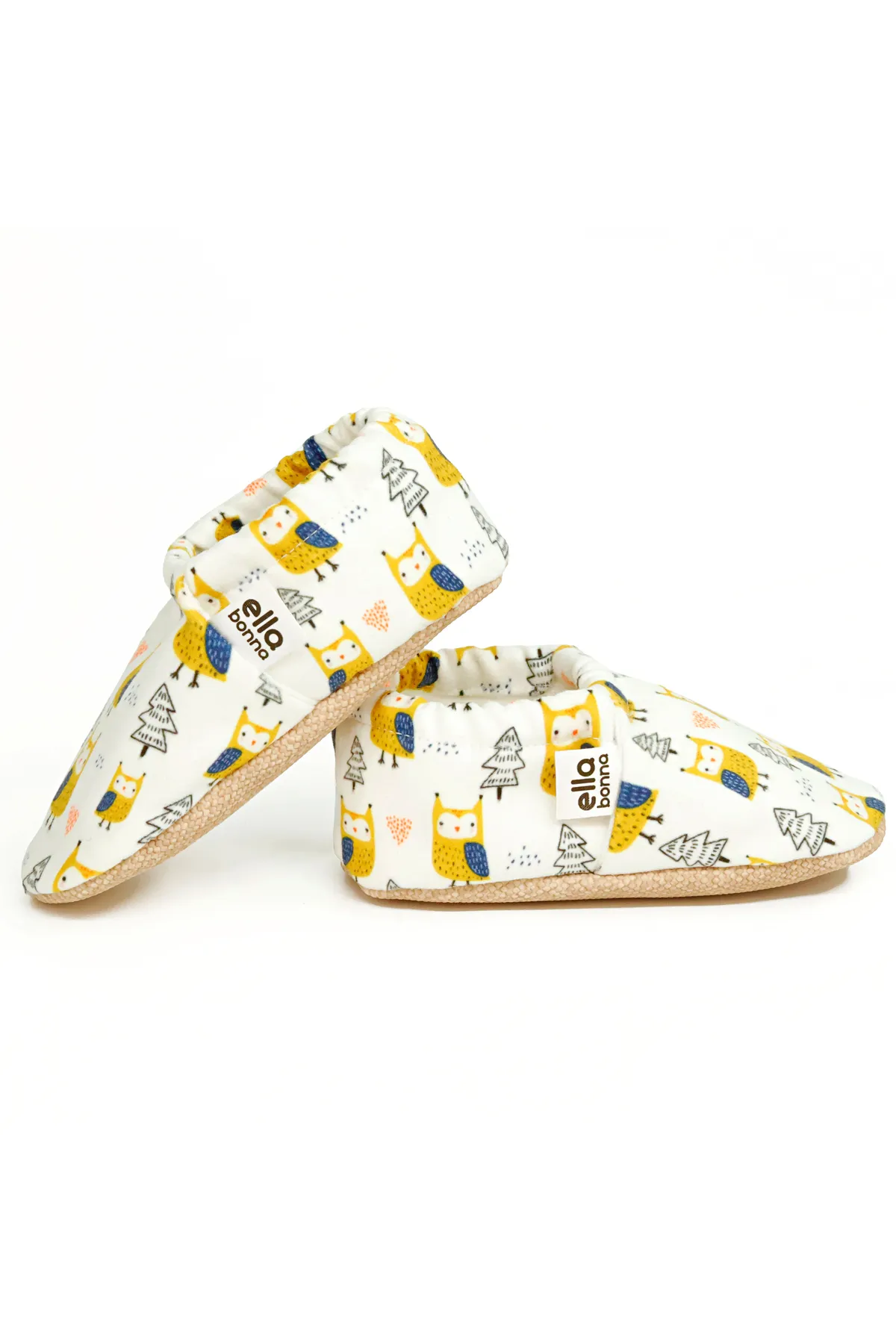 Ella Bonna  Anti-Rutsch-Sohle, Vogelmuster, Babyschuhe, Heimstiefel, Hausschuhe, Kinderzimmerschuhe, Hausschuhe