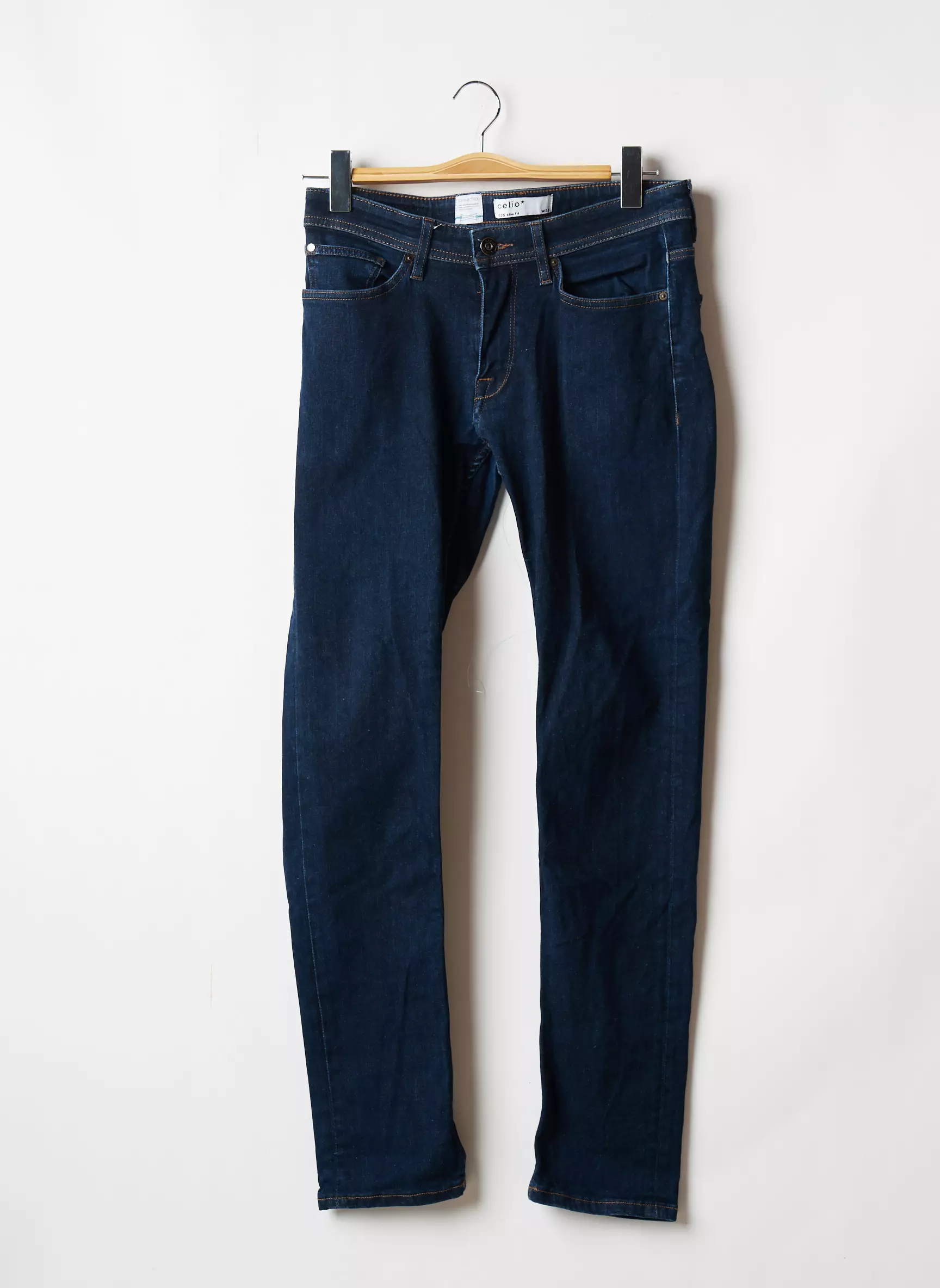 Celio Jeans Coupe Slim Homme couleur bleu