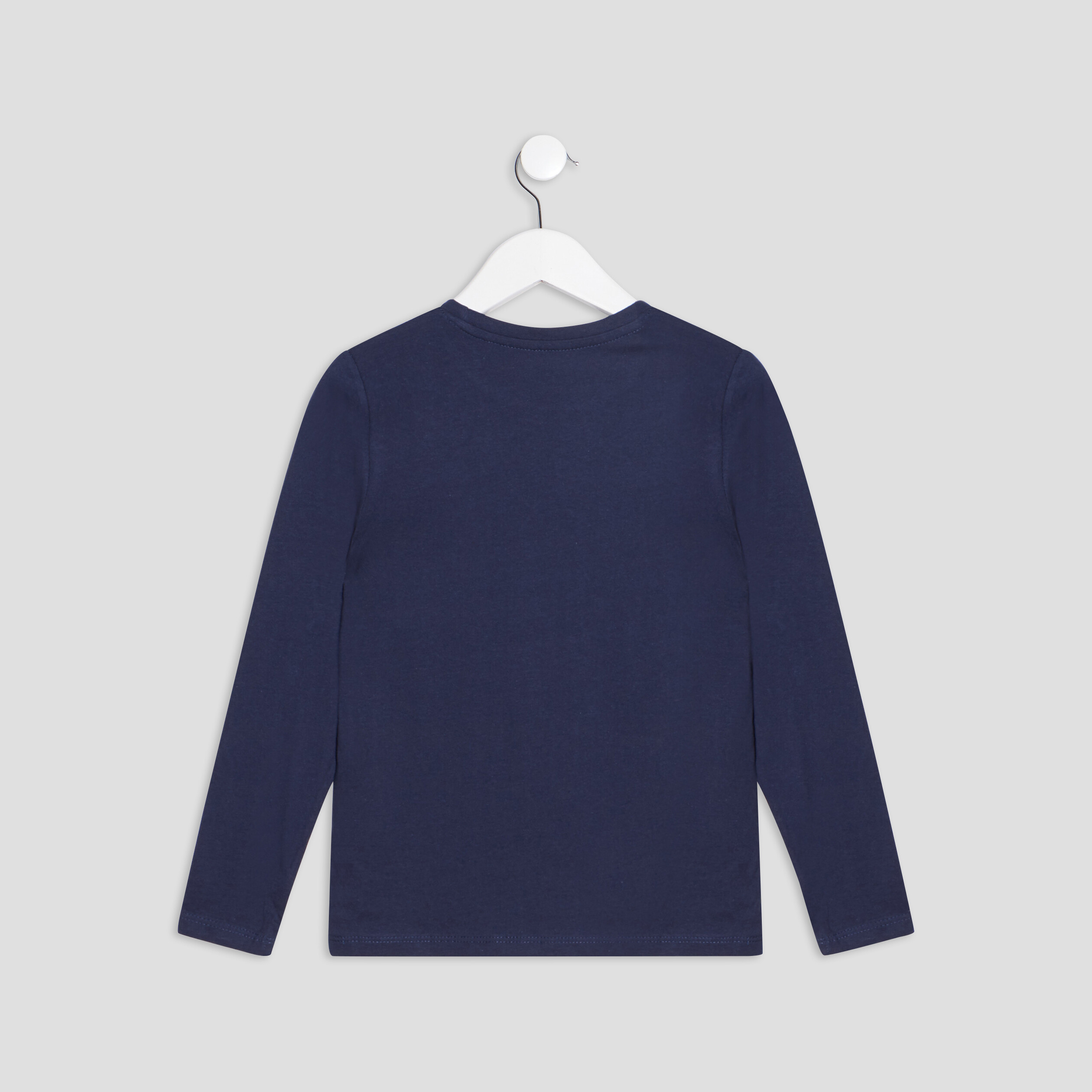 T-shirt manches longues bleu marine garçon | La Halle