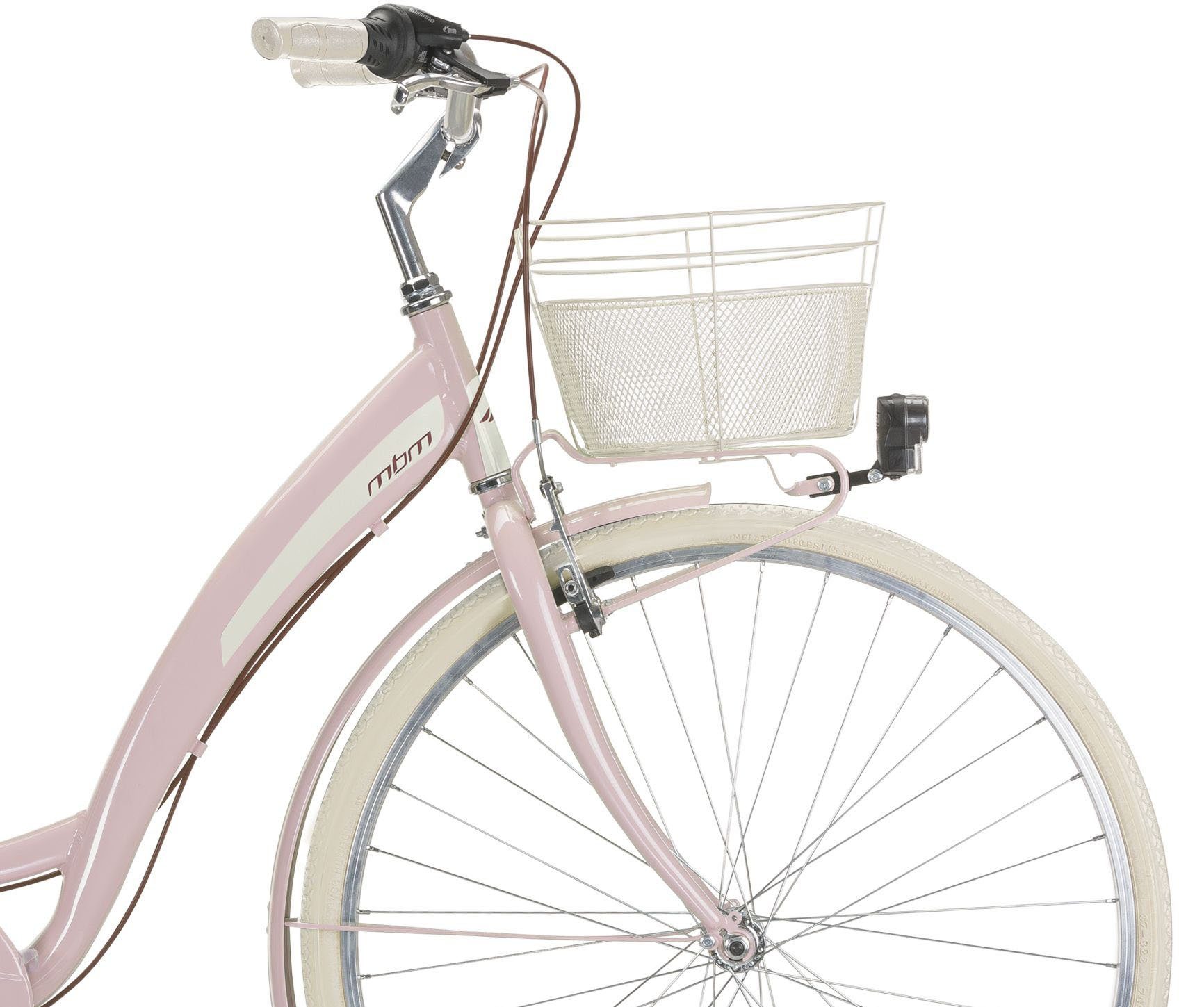 MBM Cityrad NEW Primavera, 6 Gang Shimano TY300 Schaltwerk, Kettenschaltung
