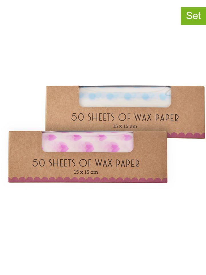Rice 2er-Set: Sandwichpapiere in Lila/ Hellblau - 2x 50 Stück günstig kaufen onesize