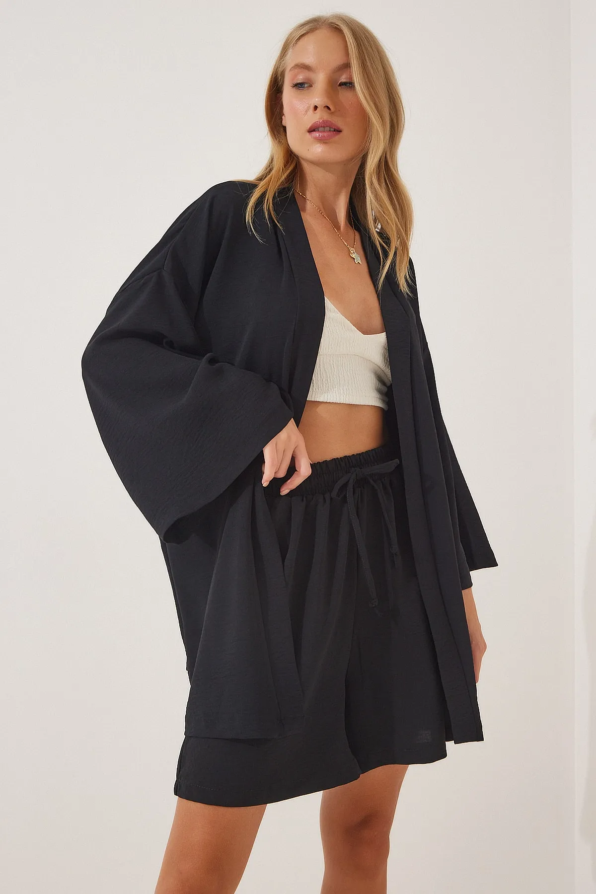 Happiness İstanbul  Zweiteiler - Schwarz - Oversized