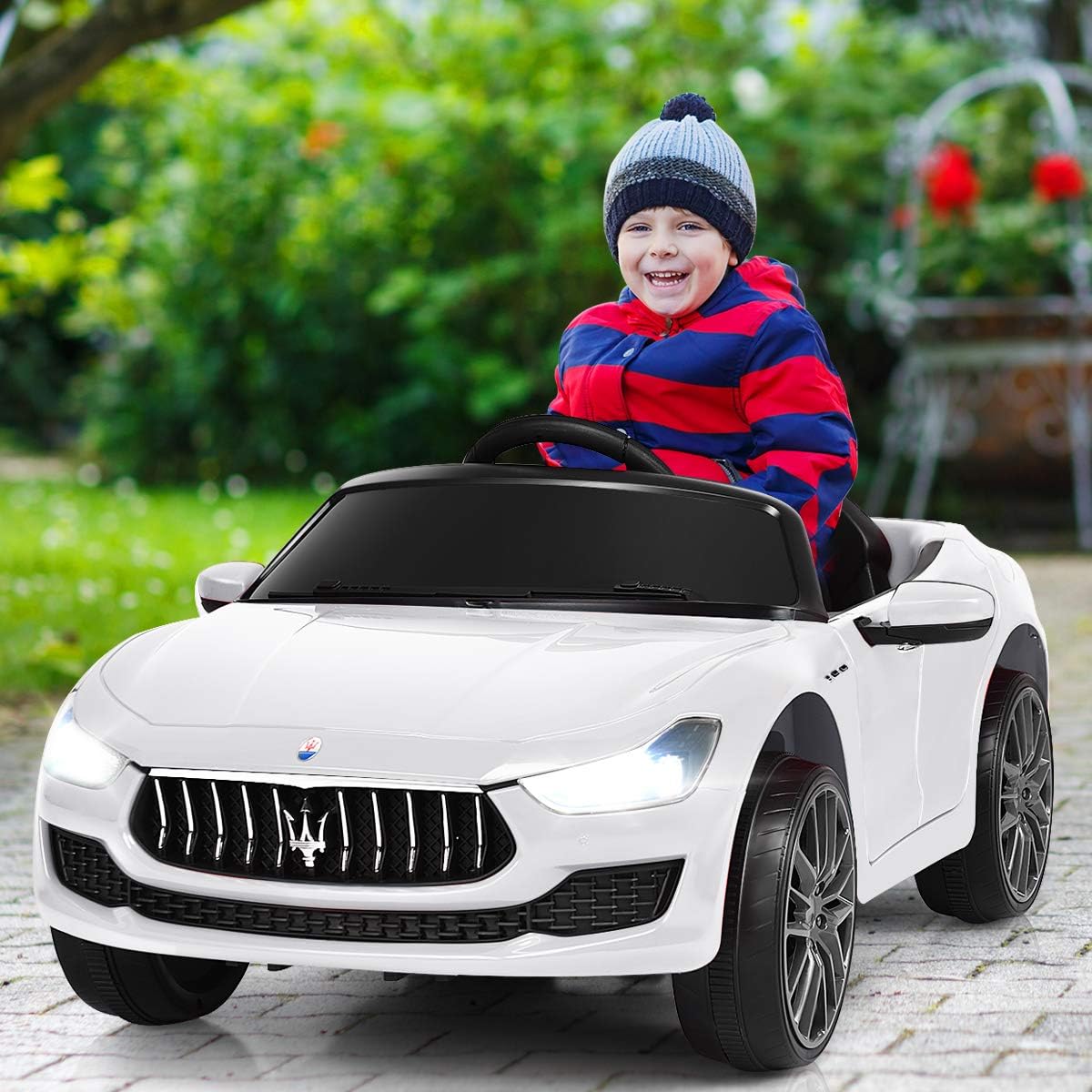 Costway 12V Maserati Kinderauto mit 2,4G-Fernbedienung