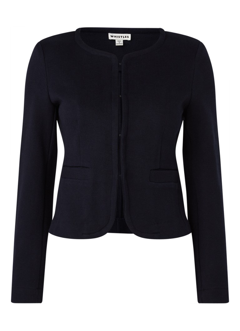 Whistles Textured jersey blazer