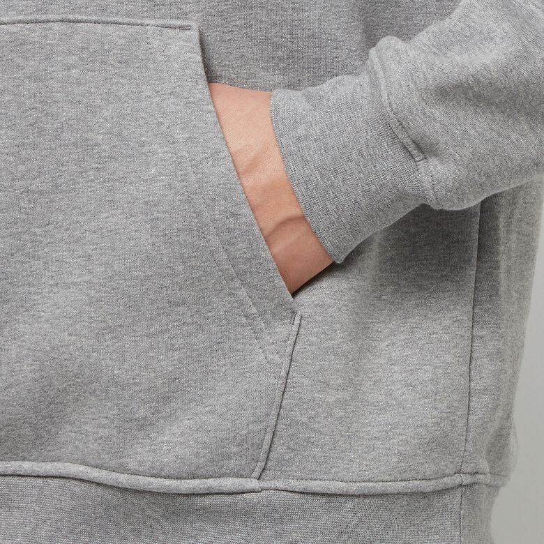 JORDAN Essential Fleece Pullover carbon heather/white