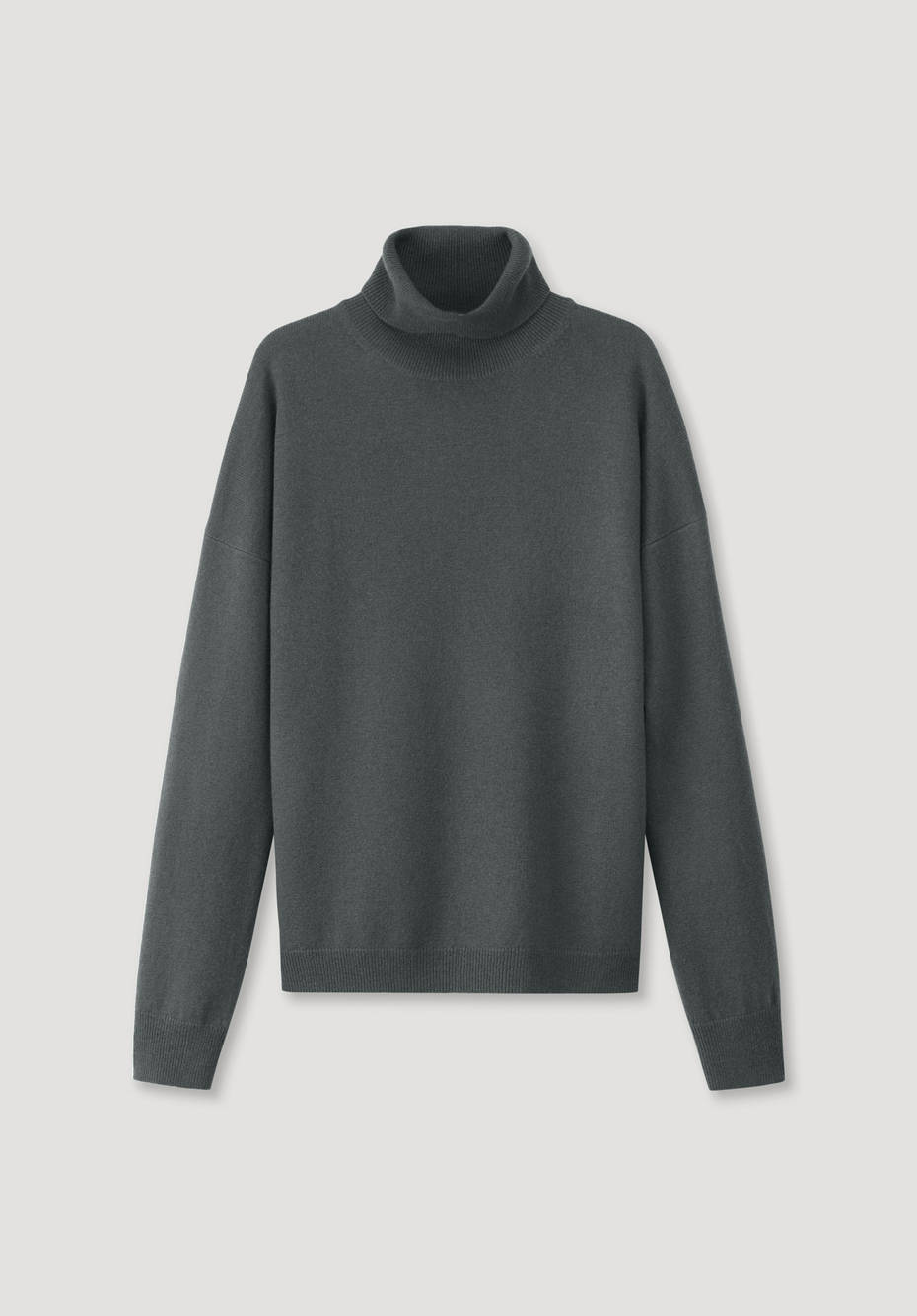 Rollkragenpullover aus Bio-Schurwolle mit Kaschmir