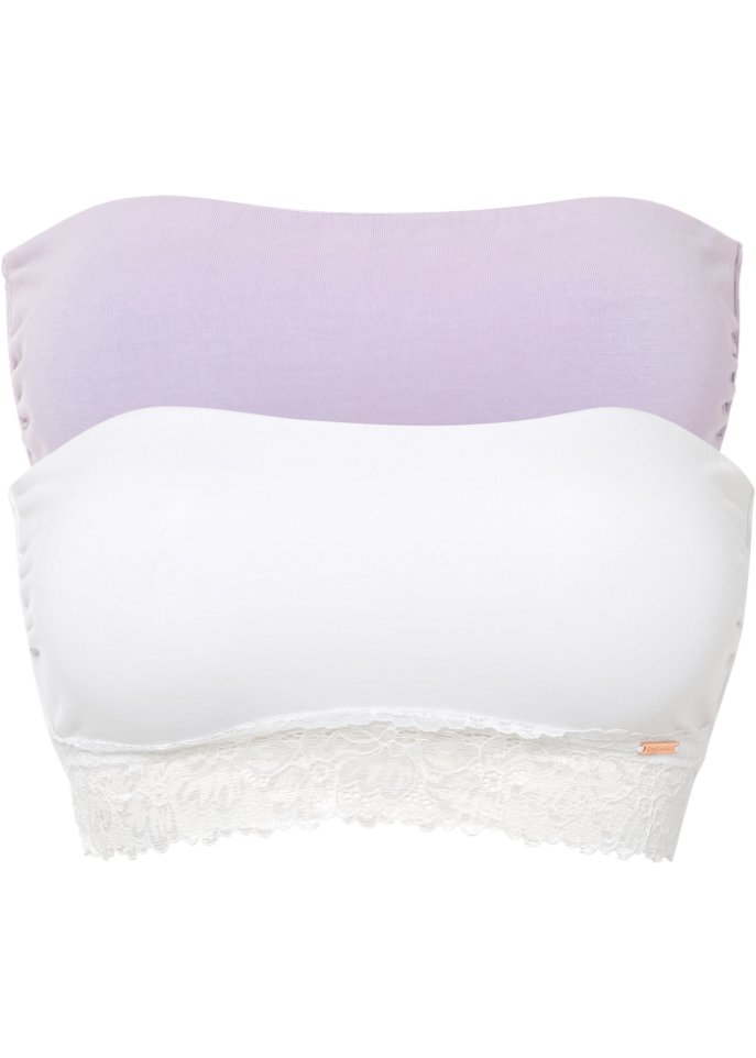 Feel Comfort Bandeau BH mit Bio-Baumwolle (2er Pack)