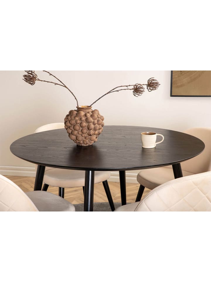 ebuy24 Essgruppe Dipp 31 (5-teilig) Schwarz 115 x 115 cm günstig kaufen onesize