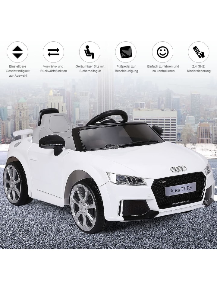 COSTWAY 12V Audi Elektroauto von 3-8 Jahren in Weiß günstig kaufen 105 cm