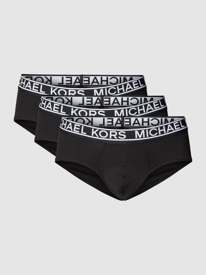 Boxershorts mit elastischem Logo-Bund im 3er-Pack in schwarz