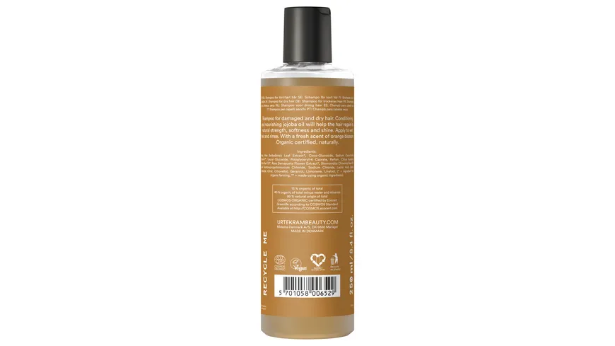 URTEKRAM Rise & Shine Ultimate Repair Shampoo Spicy Orange Blossom 250 ml
